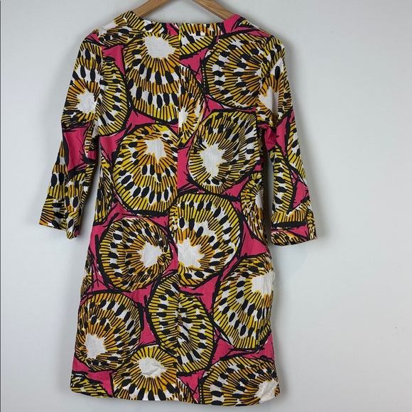 J Crew Green Ratti Electric Kiwi Cotton Tunic Dress Size 4 - Picture 6 of 9